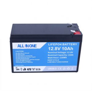 Xe máy điện 12,8V 10Ah Pin Lithium-Ion năng lượng mặt trời Pin Lifepo4 Pin có thể sạc lại Pin Lithium Ion