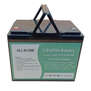 Pin lifepo4 896Wh có thể sạc lại 12V 70Ah cho vechile điện
